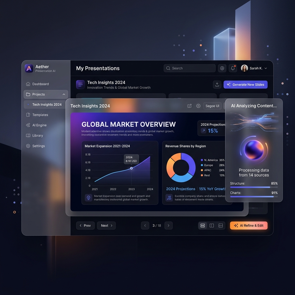 Student Suite AI Presentation Generator Interface